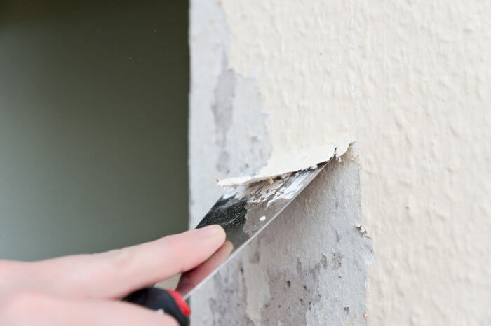 Quitar el gotelé de las paredes de casa
